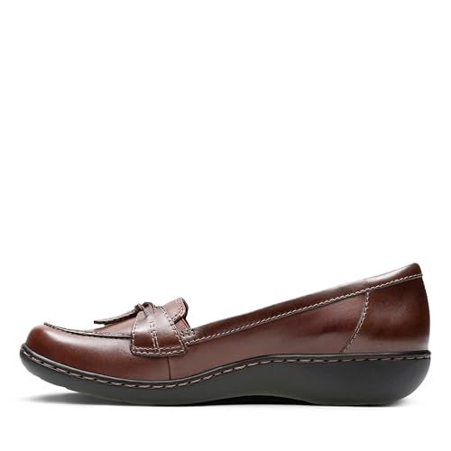 Clarks Women's Ashland Bubble Slip-On Loafer, Brown/Black, 8 - Image 5