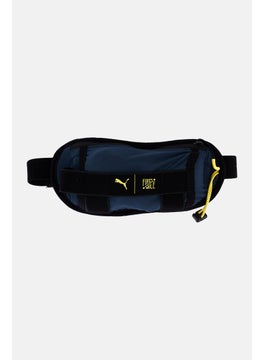 PUMA Men Brand Logo Waist Bag 12 H x 24 L x 1 W cm, Teal Blue/Black  - Image 1