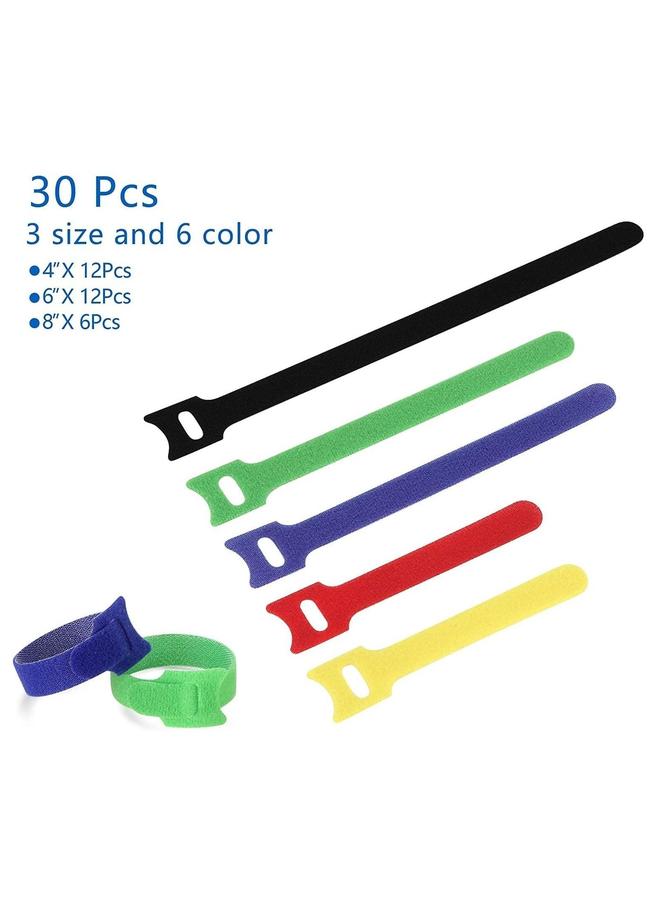 HOMESTAR 204 Pcs Management Organizer Kit - All-in-One Cable Management, Desk Organizer & Home Storage Set - Includes Cable Clips, Cable Ties, Cord Organizers & Adhesive Hooks - for TV Office Car Desk Home Organization - Image 5