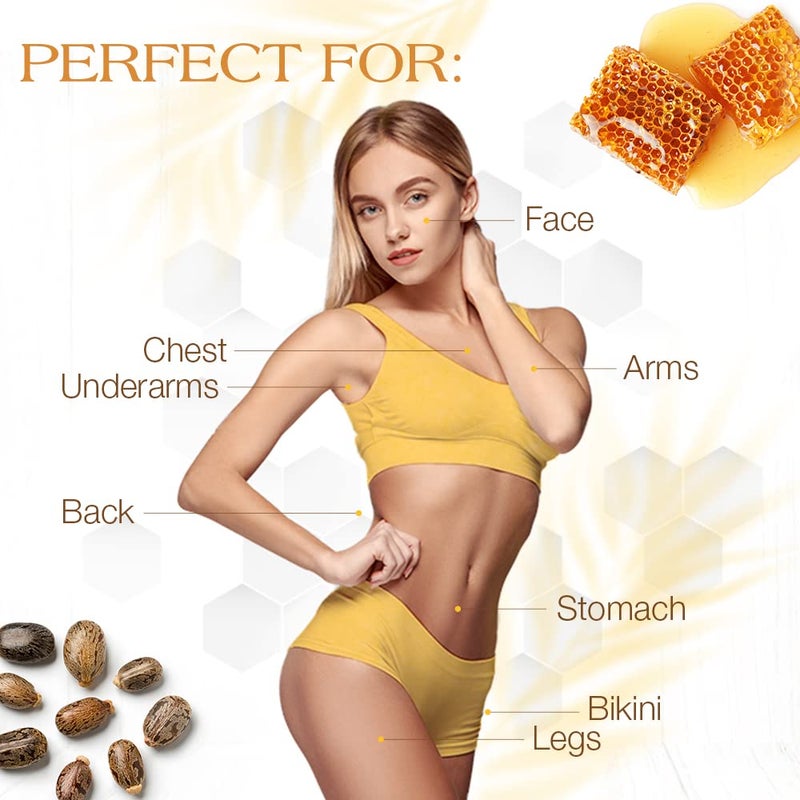 GiGi Dark Honee Soft Wax for Hair Removal, Removes Thick to Coarse Hair, Ideal for Normal to Dry Skin, Face & Body Wax for Men & Women, 14 oz - Image 5