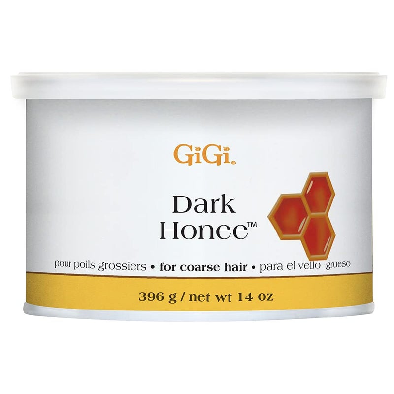 GiGi Dark Honee Soft Wax for Hair Removal, Removes Thick to Coarse Hair, Ideal for Normal to Dry Skin, Face & Body Wax for Men & Women, 14 oz - Image 1
