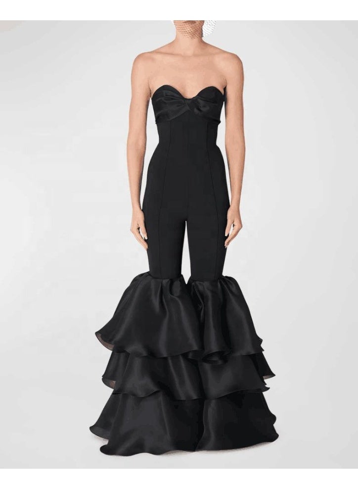 ZAGHOU Bandage Jumpsuit with Cake Pants  - Image 1