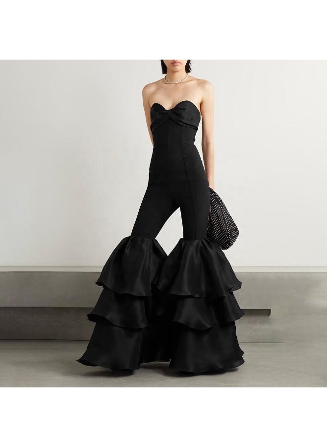 ZAGHOU Bandage Jumpsuit with Cake Pants  - Image 4