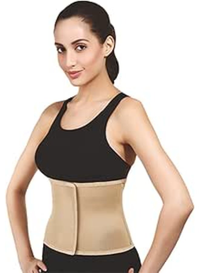 Abdominal Binder (25 cm Coverage) - Compression Belt for Post Surgery, Postpartum Recovery, Back Support & Waist Slimming - Breathable & Adjustable