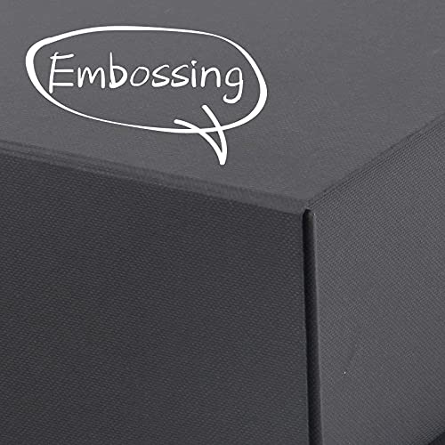 Rsgift 5 Pack of Gift Box,9.7x7.2x3.3 Inches Gift Boxes with Lids,Black Gift Box for Valentines Day,Magnetic Closure Gift Boxes for Presents,Birthday Christmas,Thanksgiving Day - Image 5