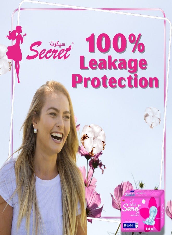 Secret Plus Sanitary Napkins with 20 + 14 Pantyliners Per Pack x 3 Packs - Pink: Ultimate Comfort and Protection - Image 5