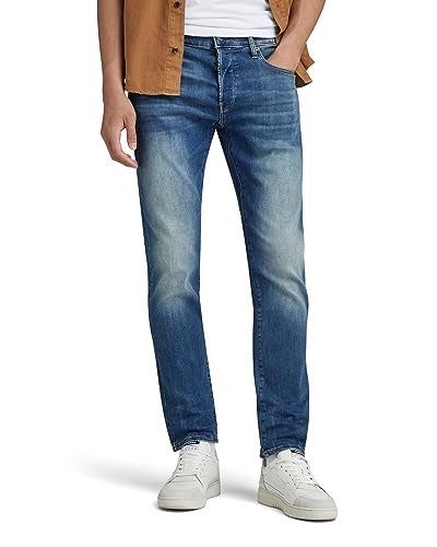 G-Star Raw Mens 3301 Slim Fit Jeans, Vintage Medium Aged, 38W x 34L - Image 1