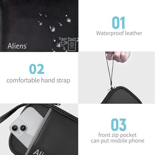 Aliens Travel Gadget Tech Portable Mini Organizer Case Cover Pouch with Mesh Pockets for Storing Hard Drive Disk, SSD, HDD, Pendrive, Earphone, Cables, Charger, Power Bank, Laptop & PC Accessories - Image 4