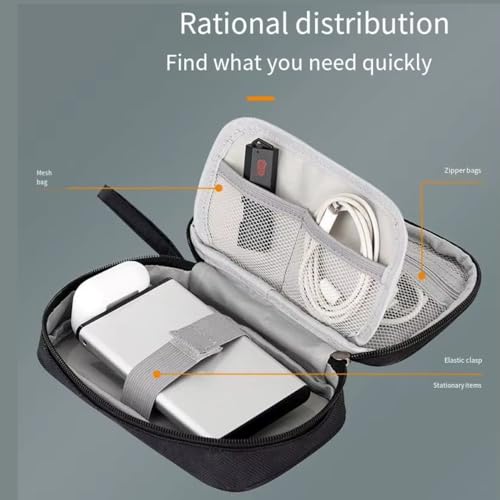 Aliens Travel Gadget Tech Portable Mini Organizer Case Cover Pouch with Mesh Pockets for Storing Hard Drive Disk, SSD, HDD, Pendrive, Earphone, Cables, Charger, Power Bank, Laptop & PC Accessories - Image 2