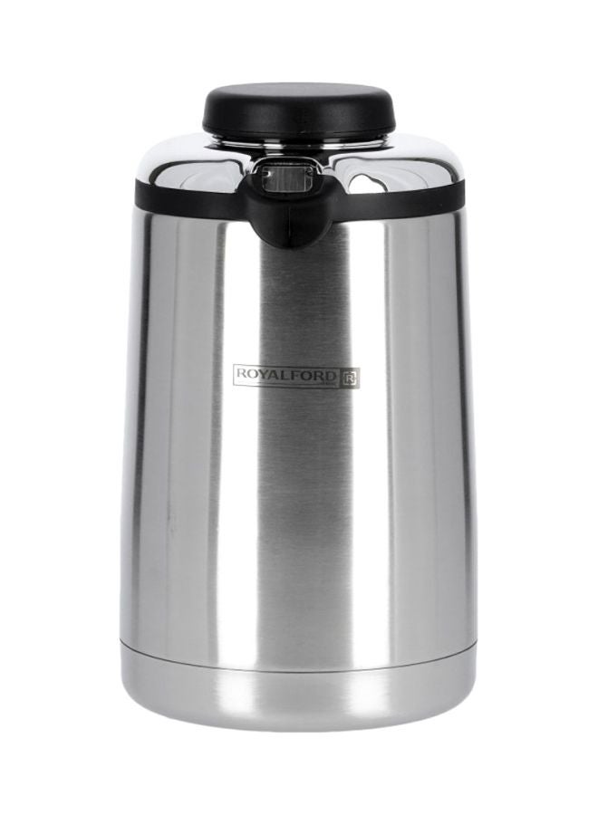 Royalford Stainless Steel Vacuum Flask Silver/Black - Image 1