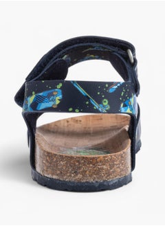 Pablosky Boys' Skater Print Sandals with Hook and Loop Closure  - Image 3