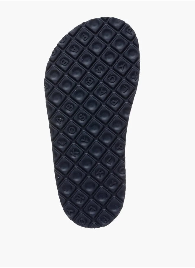 بابلوسكي Boys' Skater Print Sandals with Hook and Loop Closure