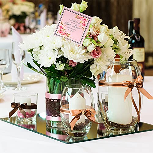 Nitial 100 Pcs Plastic Heart Shape Floral Picks Card Holders for Wedding Bouquet Birthday Party Decorations 9.4 Inch - Image 2