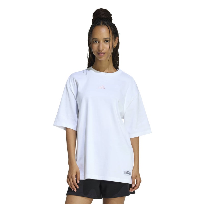 adidas Mini Embroidery Oversized Graphic T-Shirt - Image 2
