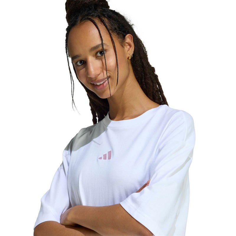 adidas Mini Embroidery Oversized Graphic T-Shirt - Image 5