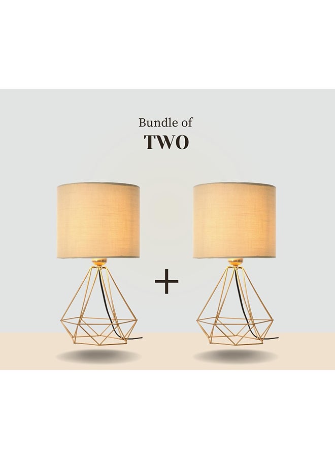 Cluc - Bundle Of Diamond Fit Table Lamp - Gold - Image 1