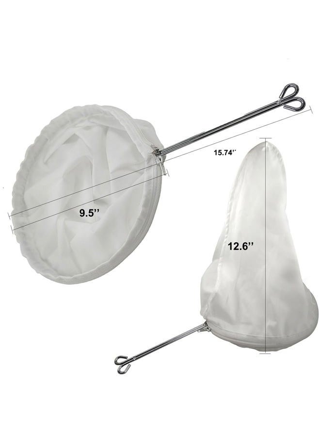 Daycount Large Thai Tea Filter, Natural Cotton Cloth Strainer Coffee Filter with Hanging Loop 9.5''x12'' for Restaurant Commercial - Image 2