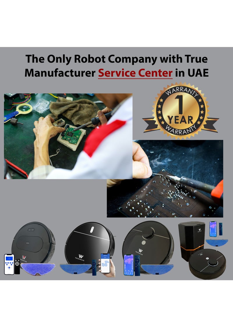 TECKWAVE - TW- R20 Most Intelligent Laser Navigation Robot Vacuum Cleaner and Mop, 4000 Pa Suction Power - Image 1