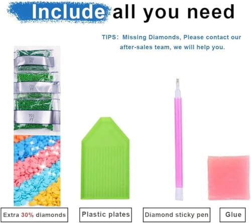 mrpwnle Cat Diamond Painting Kits for Adults Beginners, DIY Cute Cat Diamond Art Kits for Adults 5D Full Drill Diamond Art Dots Gem Paintings Kit for Festival Home Wall Decor 12x16inch - Image 5