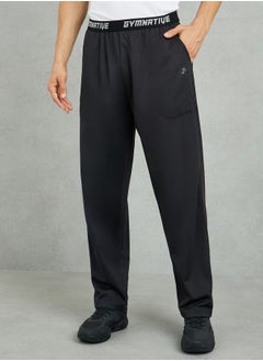 Super Soft Relaxed Fit Training Track Pants with Contrast Elastic Waistband