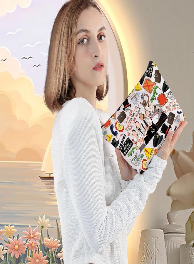 LEVLO Ewen Montagu Musical Makeup Bag Ewen Montagu & Jean Leslie Fans Gift Charles Cholmondeley Toiletry Bag(OBE Bag) - Image 5