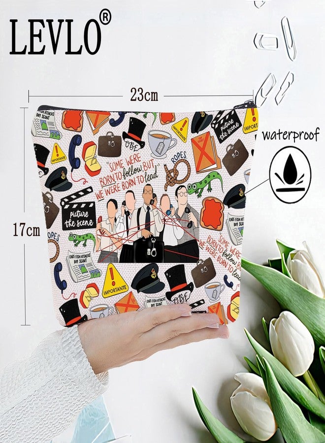 LEVLO Ewen Montagu Musical Makeup Bag Ewen Montagu & Jean Leslie Fans Gift Charles Cholmondeley Toiletry Bag(OBE Bag) - Image 2