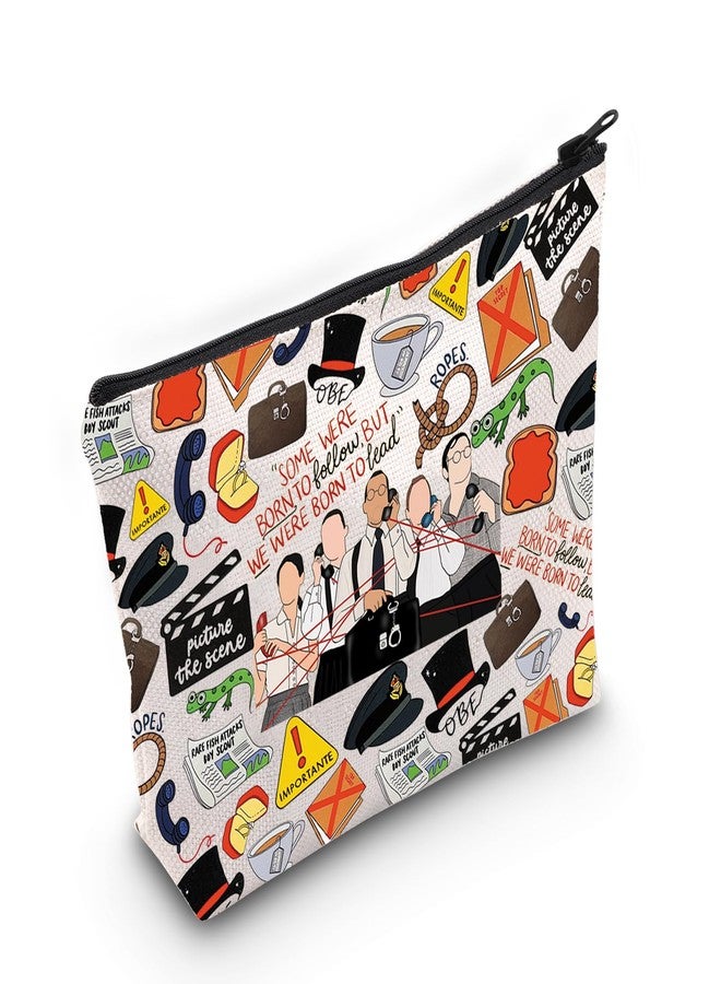 LEVLO Ewen Montagu Musical Makeup Bag Ewen Montagu & Jean Leslie Fans Gift Charles Cholmondeley Toiletry Bag(OBE Bag) - Image 1