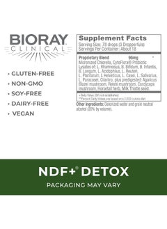 BIORAY Inc. Detox Cleanser Herbal Supplement Ndf Plus Improves Memory And Immune Function - 1Fl. Oz  - Image 2