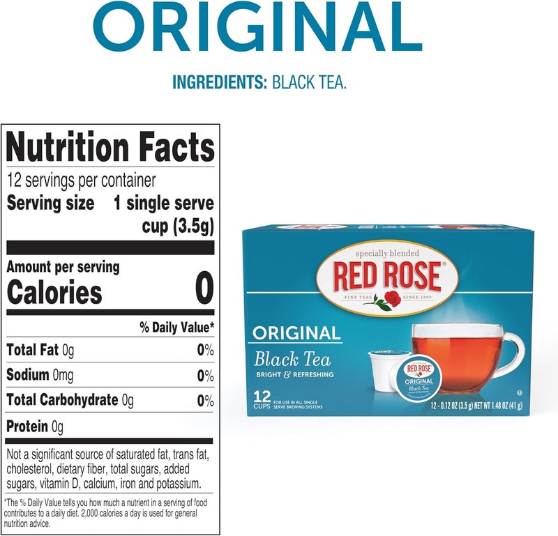 Red Rose Original Black Tea K-Cups - Image 2