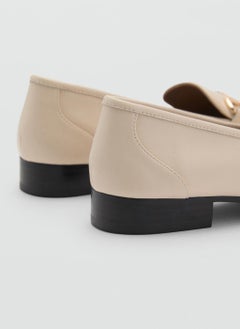 MANGO Buckle Leather Moccasins  - Image 3
