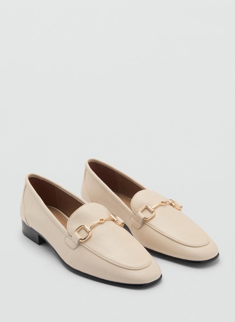 MANGO Buckle Leather Moccasins  - Image 2