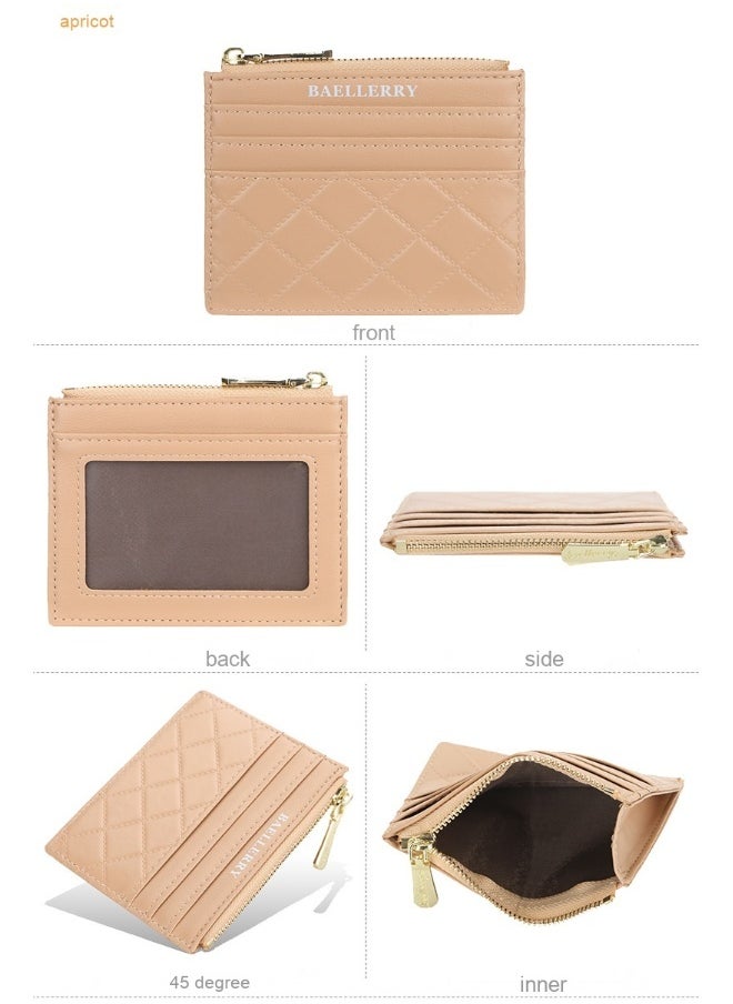 baellerry Women's Diamond Check Candy Colored Purse Driver's License Cover Mini Multi-card Holder Card Cover  - Image 3