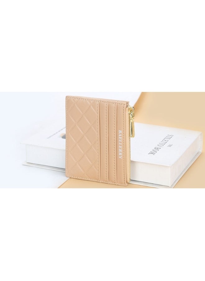 baellerry Women's Diamond Check Candy Colored Purse Driver's License Cover Mini Multi-card Holder Card Cover  - Image 2