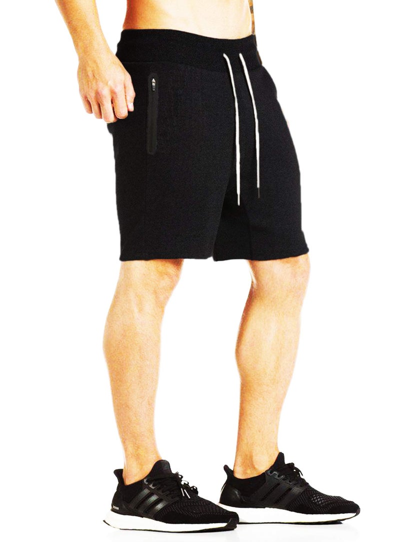 Veirdo 100% Pure Cotton Shorts for Men | Badminton Shorts | Cycling Shorts | Biker Shorts | Swimming Shorts | Gym Shorts - Black Shorts (Small Size) - Image 1