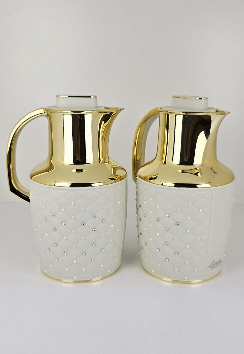 رادین طقم قارورة حرارية للتيرموس للشاي والقهوة مكون من قطعتين، يحتفظ بالحرارة أو البرودة لمدة 12 ساعة والداخل زجاج - Image 2