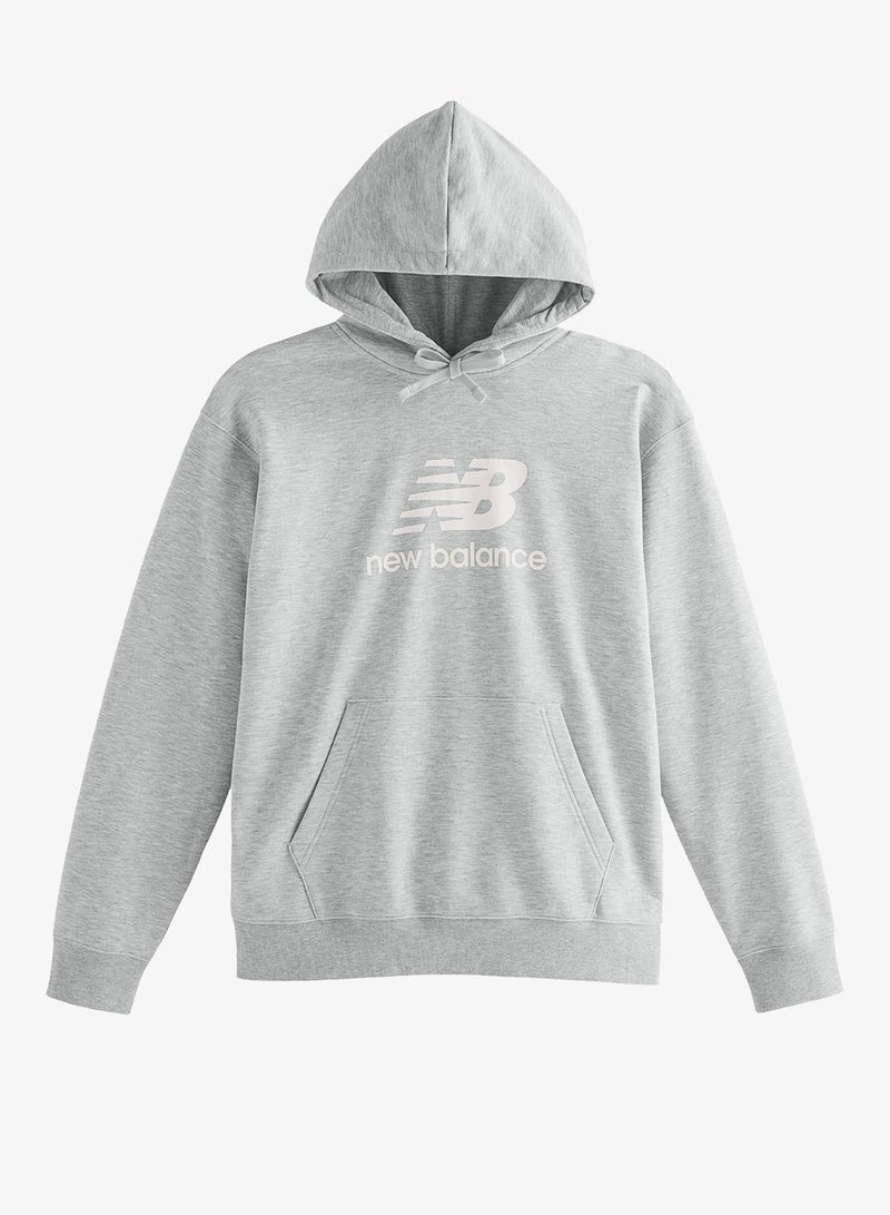 نيو بالانس هودي أساسي بشعار من نسيج تيري الفرنسي - Image 5