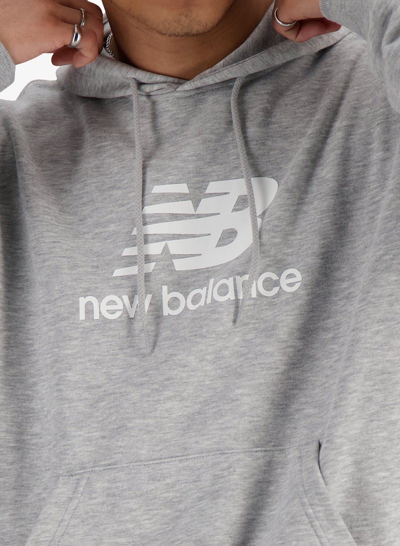 نيو بالانس هودي أساسي بشعار من نسيج تيري الفرنسي - Image 4