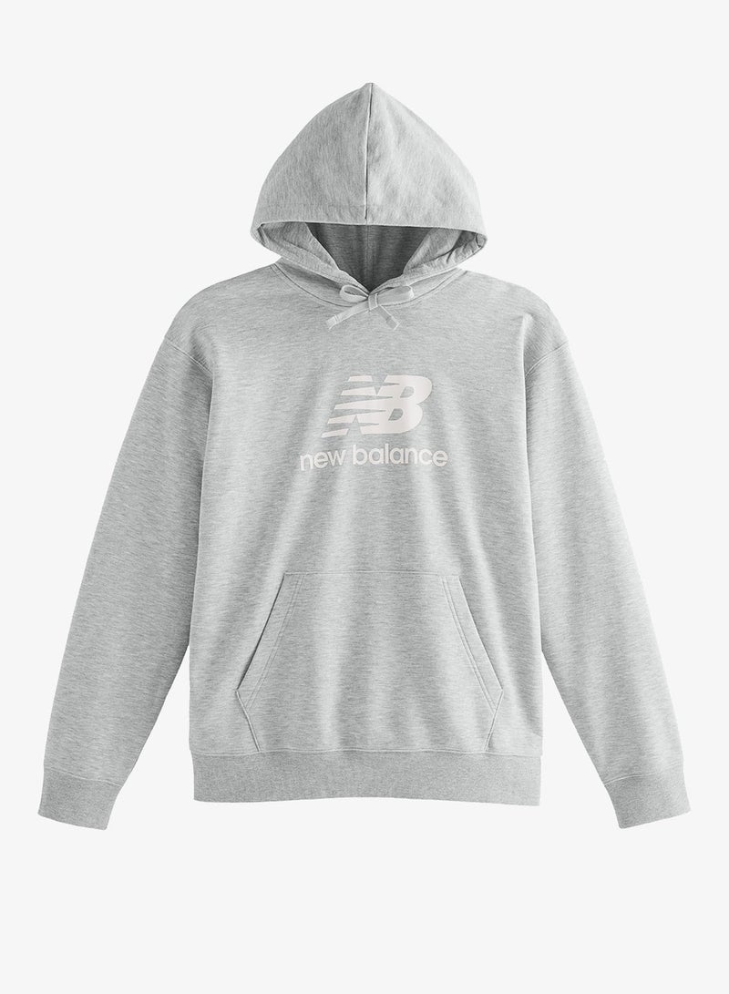 نيو بالانس هودي أساسي بشعار من نسيج تيري الفرنسي - Image 5