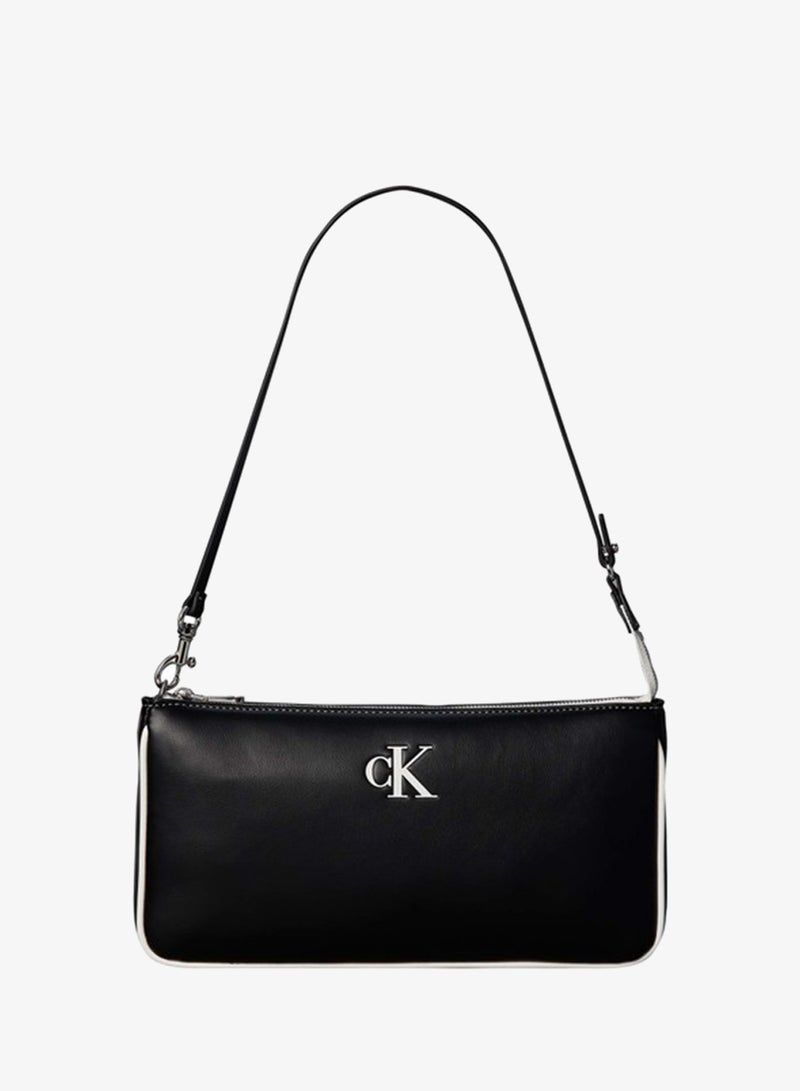 CALVIN KLEIN Contrast Logo Convertible Crossbody Bag - Image 1