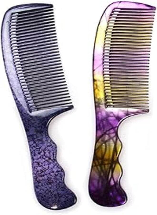 Nascita - Nascita 053 Hair Comb with Handle - Purple - Image 1