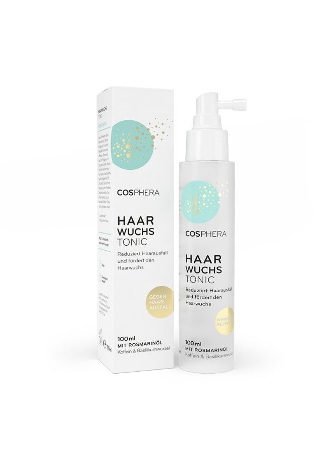 كوسفيرا تونك نمو الشعر بزيت إكليل الجبل، 100 مل، صُنع في ألمانيا – لتحفيز نمو الشعر، تقوية بصيلات الشعر، وتقليل تساقط الشعر - Image 1