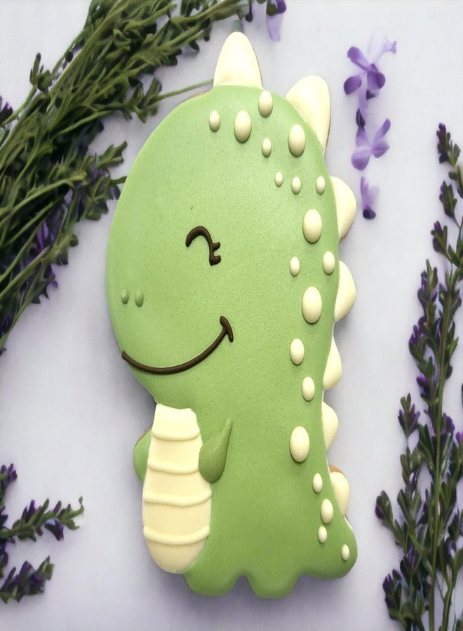 JOKUMO Cute Kid Dinosaur Cookie Cutter 4” Large Kid Dino Cookie Cutter Mold - 18/0 Stainless Steel - Image 5