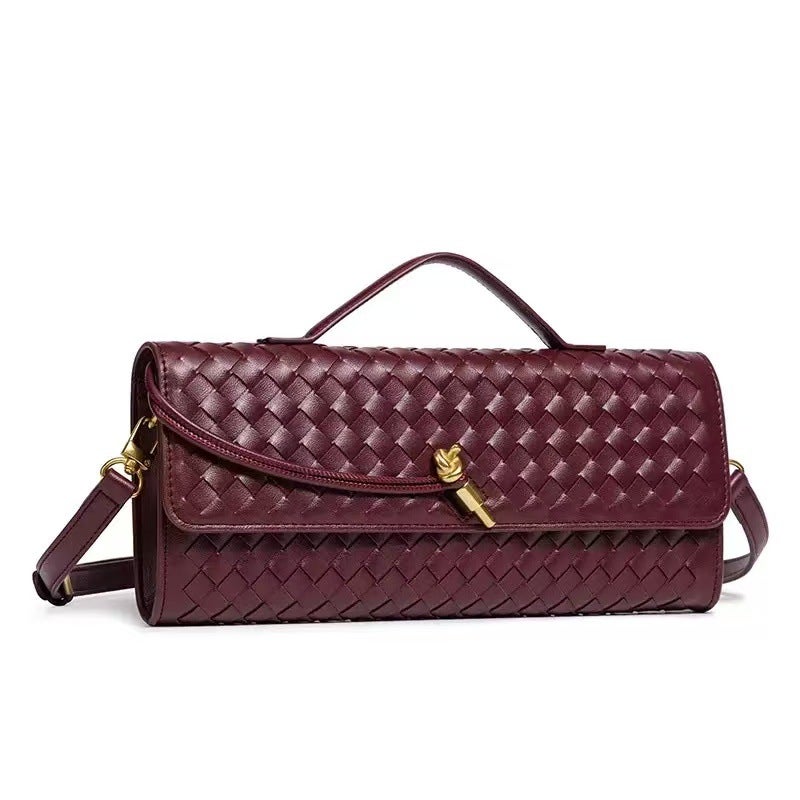 Women's Woven Accordion Shoulder Bag - Image 3