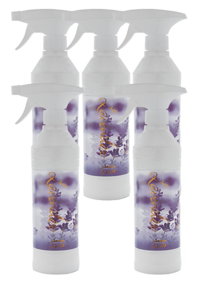 Banafa 5 Pieces Lavender House Freshener 500ml - Image 1