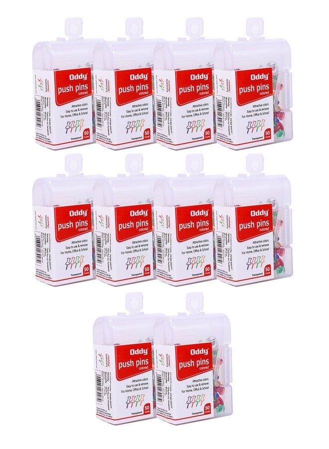 Oddy Push Pins Damroo Shape-Transparent (Set of 10) - Image 1
