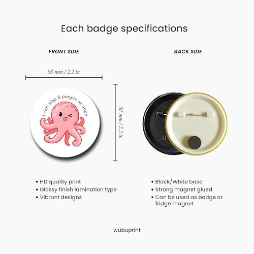 WUBUPRINT Pin Badges (Set 5) - Image 2