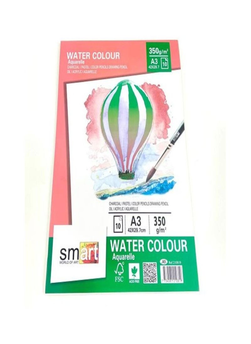 Smart Sketch Smart Drawing 350gm - A3 - 10 Paper 