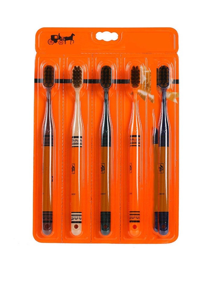 ASK Toothbrush Soft Bristles 5-Pack Toothbrush Household Adult Men And Women Toothbrush Soft Bristles Advanced Toothbrush - Image 1