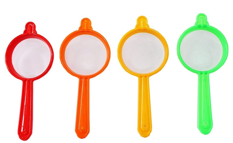Dharam Paul Traders Dharam Paul Traders Light Weight Plastic Tea strainersSet of 4 PiecesMulticolor  - Image 1