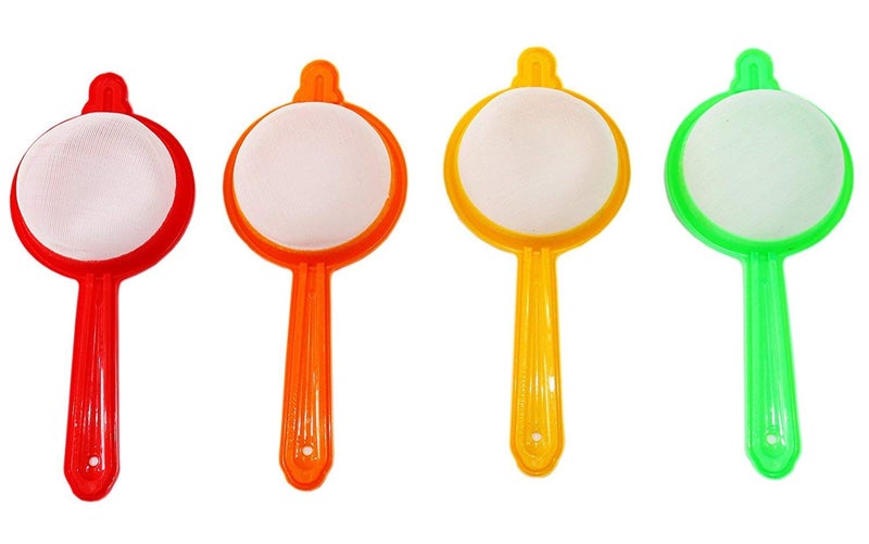 Dharam Paul Traders Dharam Paul Traders Light Weight Plastic Tea strainersSet of 4 PiecesMulticolor  - Image 2